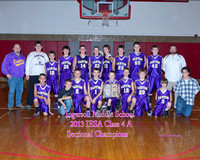 IMS 7th Grade Boys Basketball Sectional Champions 1/30/13