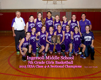IMS 7th Grade Girls Basketball Sectional vs Normal Parkside 12/2/15